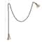 Hello Honey® 6ft. Black Wood Bead Garland with Jute Tassels